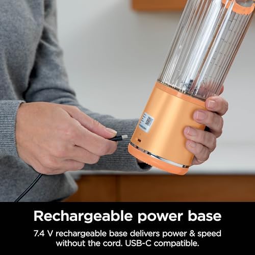 Ninja Blast Portable Blender, Cordless,18oz Vessel, Apricot, BC151AO - Image 6