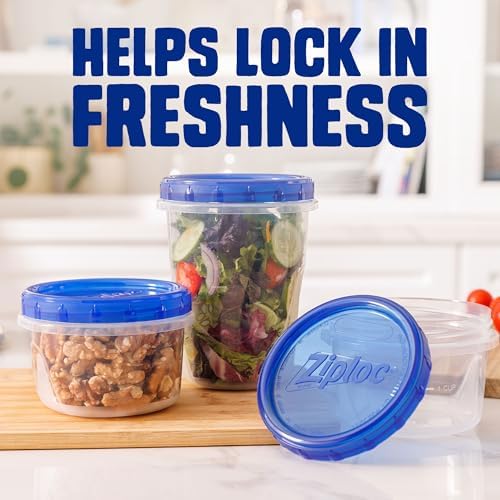 Twist N Loc Leak-Proof Food Storage Containers, Small, 9 Count