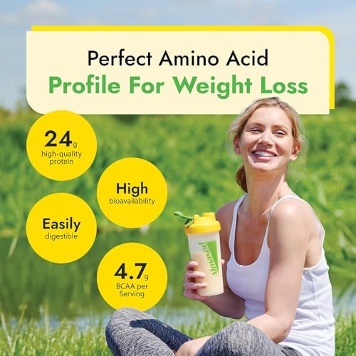Meal Replacement Shakes for Weight Loss for Women & Men, Protein Powder with Shaker Bottle Included, Low-Glycemic Vanilla, 24g Protein Per Serving (2 Cans @ 17.6 oz ea + Shaker Bottle + Scoop)