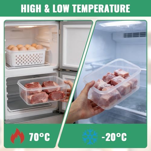 5 PCS Fruit Storage Containers for Fridge Food Storage Containers