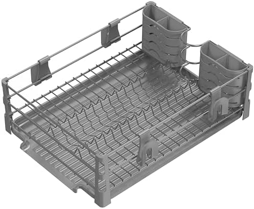 Dish Drying Rack, Silver