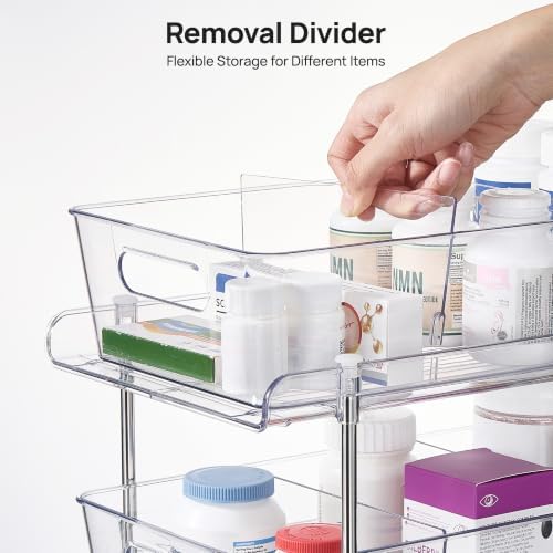 2 Pack Larger Pull Out Bathroom Under Sink Organizer (M-Standard)