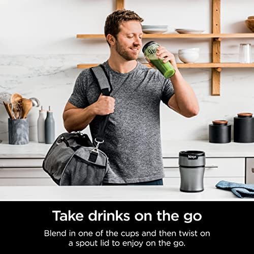Ninja BN300C, Personal Nutri-Blender With Ice-Crushing Technology, Black/Silver, 700W - Image 5