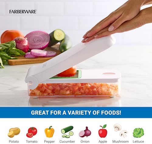 Farberware Pro Vegetable Chopper Dicing Blades Nonslip Base - Image 6