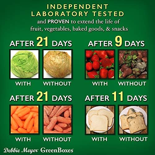 UltraLite GreenBox, Reusable Food Storage Containers with Lids