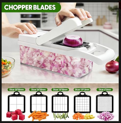 Multi 23-in-1 Pro Vegetable Chopper & Mandoline Slicer, 10 Blade-in-1 - Image 4