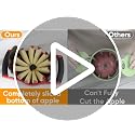 Newness 5.12-In Extra Large Apple Slicer, 12-Blade Cutter