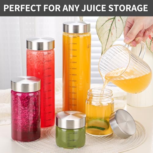 11 Oz Glass Juice Bottles, 2 Pack