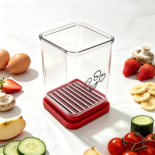 Fruit Slicer Cup for Strawberry, Banana, Egg with Cleaning Brush - Image 6