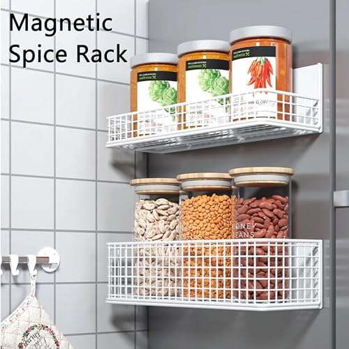 Magnetic Shelf Fridge Basket Bin for Whiteboard Washer Dryer Locker Cabinet