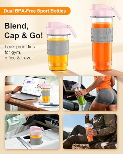 Smoothie Blender and Grinder Combo, 10-Piece Blenders Shakes - Image 5