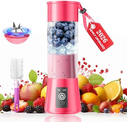 2026 Newly Upgraded Portable Smoothie Blender - Personal Travel Blender by YFIXQNSU