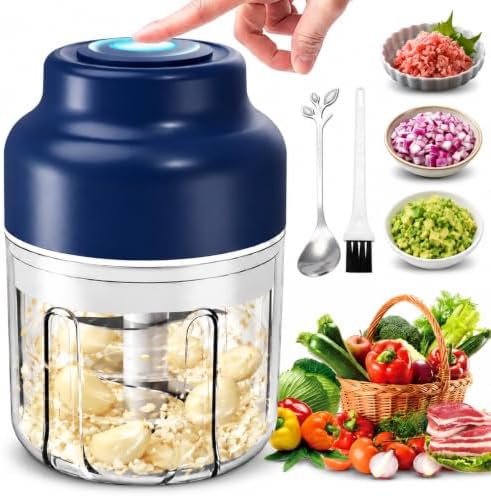 Electric Garlic Chopper Mini, 320ml Rechargeable Cordless Mini Food Chopper by Unknown