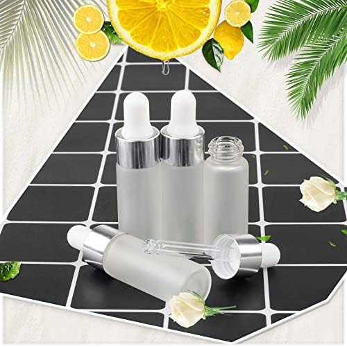 Kesell 5ml Frosted Glass Dropper Bottles for Oil with Silver Caps, 50-Pack - Image 7