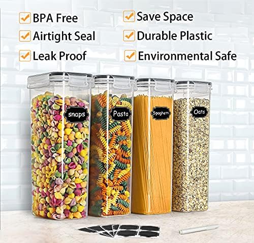 2.8L Pasta Containers for Pantry Organization and Storage, 9PCS