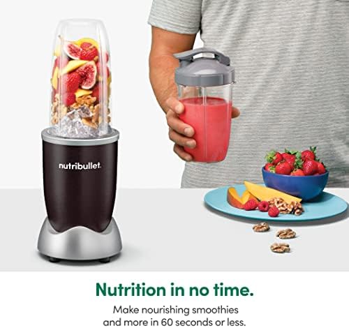 nutribullet® Pro 900W Personal Blender, 13-Piece Set, 32oz and 24oz Cups, Extractor Blade, Smoothies, Food Prep, Blends Ice and Frozen Fruit, Onyx Black, NB9-1301AK - Image 5