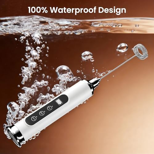 YUSWKO Milk Frother Wand for Coffee, Coffee Frother Handheld Drink Mixer - Image 2