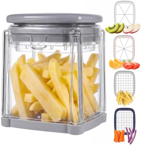 BZONE Commercial Veggie Chopper, 4-Blade Set for Fast Fries by BZONE