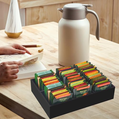 Acrylic Tea Bag Organizer, Black Tea Bag Holder, Drawer Organizer