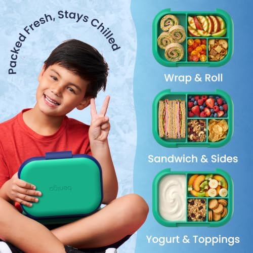 Chill Kids 4-Compartment Bento Box Leakproof Lunch Box
