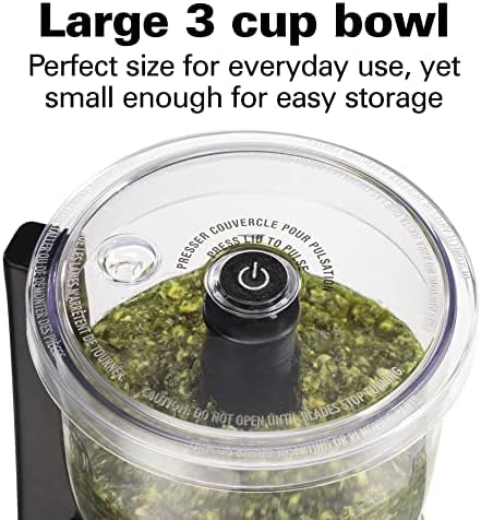 3 Cup Electric Vegetable Chopper & Mini Food Processor