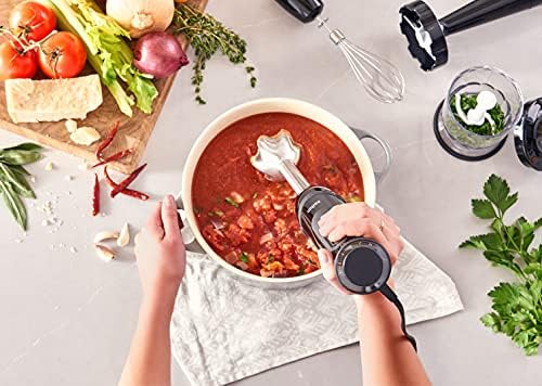 Braun Multiquick 5 Vario Hand Blender (SS Blending Shaft+1.5C Chopper+ Masher + Whisk+ Beaker), MQ5027, Black - Image 3