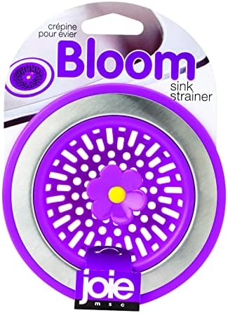 Bloom Kitchen Sink Strainer Basket, Fits All Standard Sinks, Stainless Steel, Cute Garbage Disposal Drain Cover, 4.5-Inch, Flower, Colors May Vary