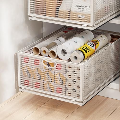 1 Pack Pull out Cabinet Organizer with Sliding Drawer,9.6"W x15.7"D x 8.4"H