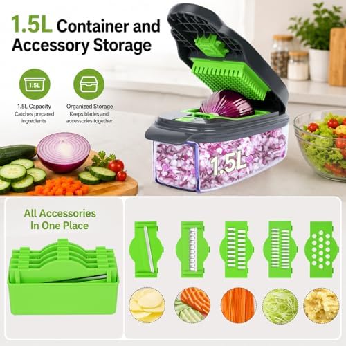 13-in-1 Vegetable Chopper, Box Chopper for Vegetables - Image 4