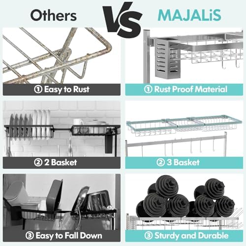 2 Tier Extra Large Stainless Steel Over The Sink Dish Drying Rack