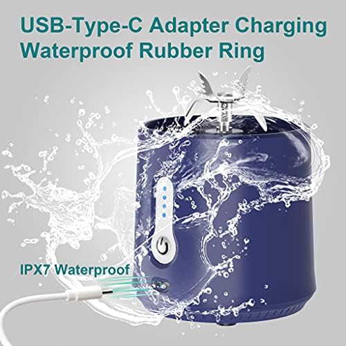 17oz Portable USB Blender 150W Cordless Mini Smoothie Maker Lightweight, 10+ Blends, Travel/Gym/Office Use - Image 3