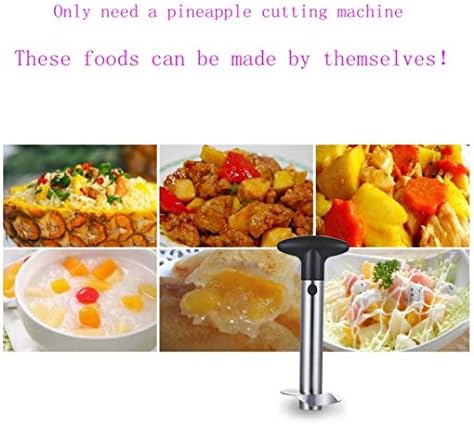 Pineapple Corer, Stainless Steel Fruit Slicer Set -Pineapple Corer and Slicer, Watermelon Slicer Cutter,Melon Baller Scoop 5 pack fruit fork - Creative Kitchen Slicing Kit