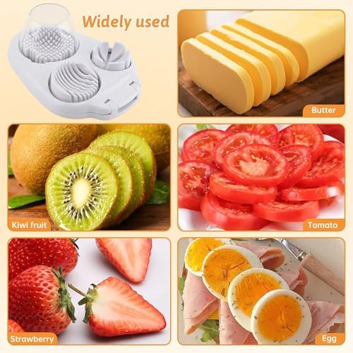 2-Pack 3-in-1 Egg Slicer, Stainless Steel Cutter - Image 6