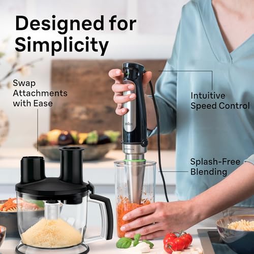 Braun 4-in-1 Hand Blender MQ7077, 500W, Accessories Included - Image 3