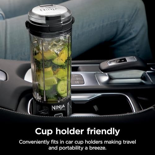 Ninja Blast Portable Blender, Cordless,18oz Vessel, Black Marble, BC152MK - Image 4