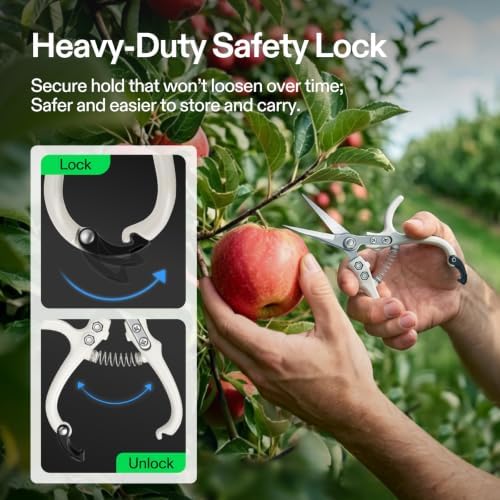 Pruning Shears for Gardening, Q-Shaped Garden Scissors for Plants