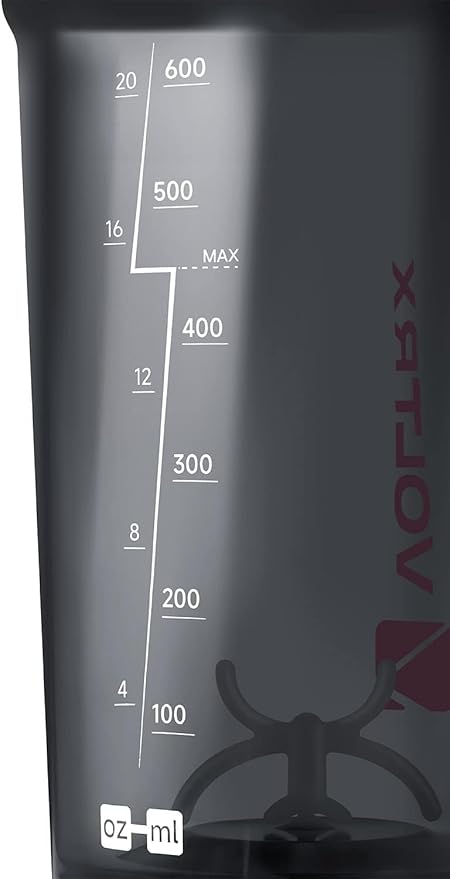 VOLTRX Shaker Bottle, Gallium USB C Rechargeable Electric Protein Shake Mixer, Shaker Cups for Protein Shakes and Meal Replacement Shakes, BPA Free, Made with Tritan, 20oz