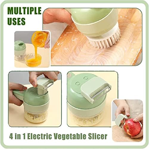 4 in 1 Electric Vegetable Cutter Set, Multifunctional Mini Electric Grinder - Image 5