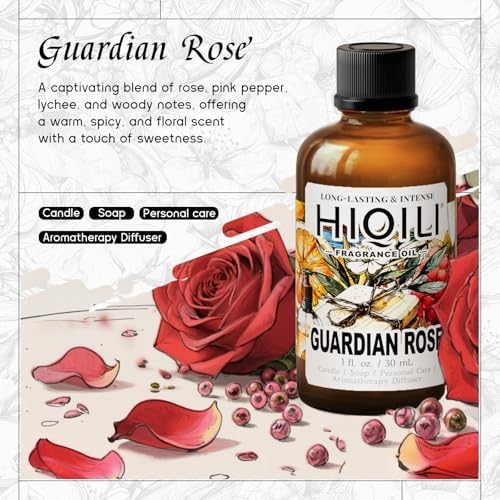 HIQILI Guardian Rose Fragrance Oil for Candle, Soap & Perfume - 1 Fl Oz - Image 2