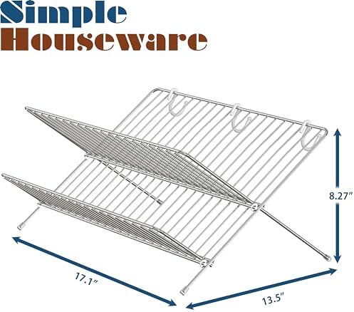 Collapsible Dish Drying Rack, Chrome