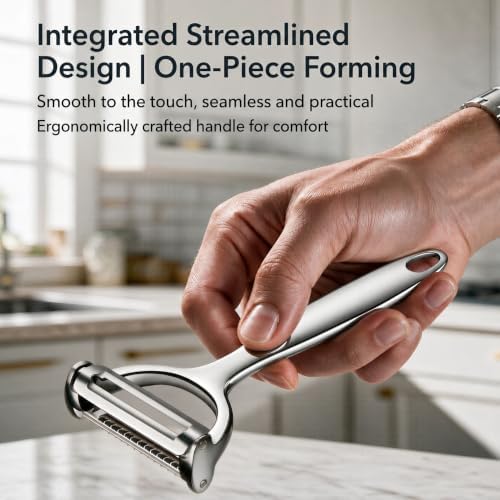 Stainless Steel Apple Slicer Corer Cutter,2 in 1 Y Peeler for Peeling