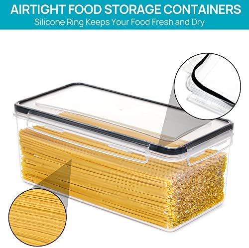 Pasta Storage Containers, 8 Pack, 3.2L Airtight Canisters