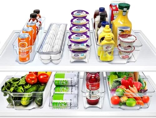 Fridge Organizers and Storage Bins for Pantry & Fridge (8 Piece Set)