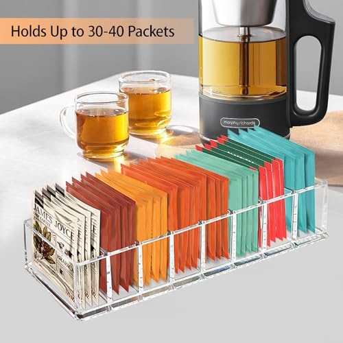 Tea Bag Organizer, Tea Holder, Tea Organizers and Storage, 2 Pack