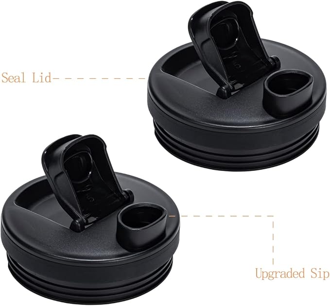 18OZ Replacement Cups Compatible with Ninja Nutri BN401, SS101, BN400, BN800, BN801, SS351, SS151 TWISTi DUO Blender, with Upgraded Sip and Seal Lids- Convenient to Drink Directly.(2 Pack)