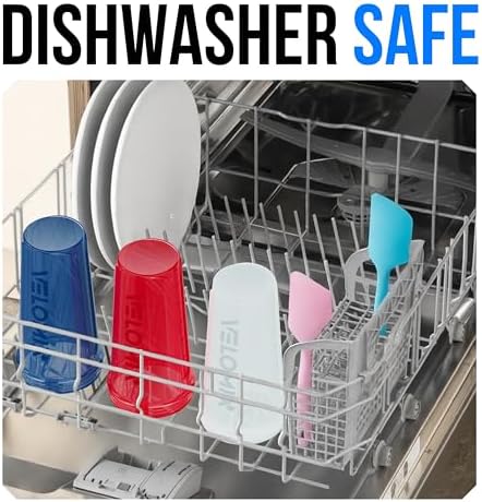 VELOMIX 6 Pack 28oz Shaker Cups for Protein Shakes, Black to Red - Image 4