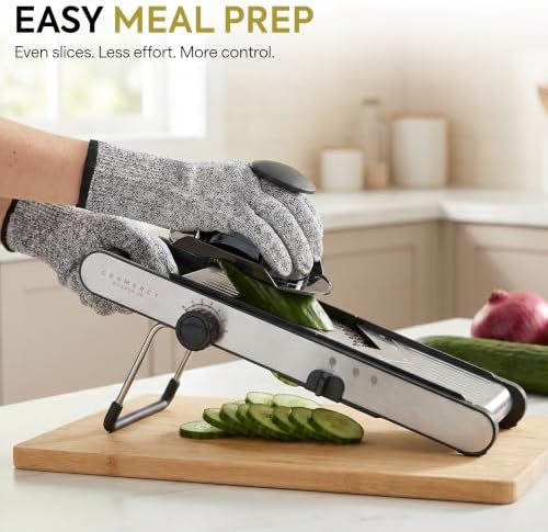 Gramercy Mandoline Slicer for Kitchen, Adjustable V-Blade, 36 Slice Options - Image 2