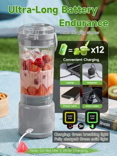 Cordless Portable Blender for Smoothies, Shakes and Ice Crushing - Image 5