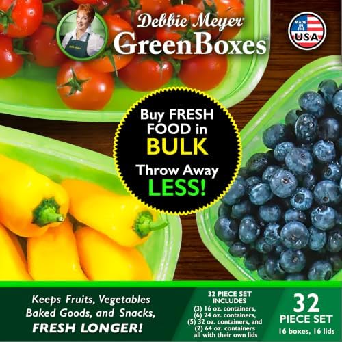 UltraLite GreenBox, Reusable Food Storage Containers with Lids