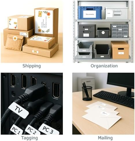 Printable Address Labels 1" x 2-5/8", 3000 Mailing Stickers, White